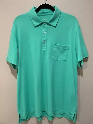 Lilly Pulitzer Mens UPF 50+ Polo Shirt In Water Lily Green Size XL  • $29.99