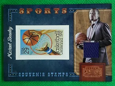 Michael Beasley 2010 Century Collection #4 Stamp & Jersey SN /250 - Timberwolves • $5