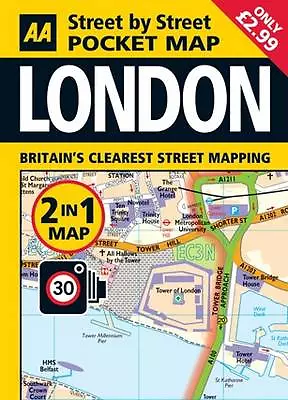 Good Pocket Map London 2-in-1 (Aa Street By Street) AA Publishing Book • £2.55