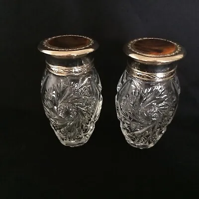 £15 • Buy Vintage 2 Ralph Lauren Safari 1989 Body Creme Empty Cut Glass Jar With Lid