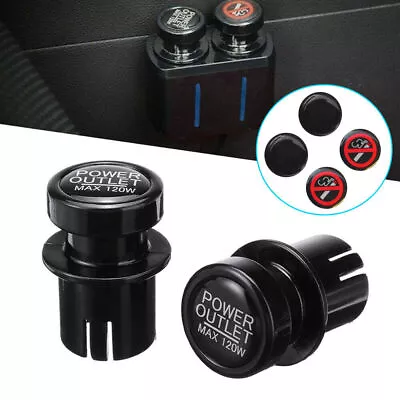 2pcs 21MM Car Cigarette Lighter Plug Outlet Cover Cap 12V Socket Universal Parts • $7.91