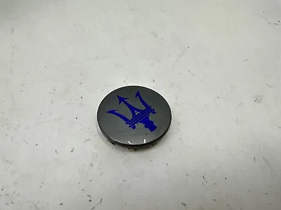 Genuine Maserati Wheel Rim Center Cap Gunmetal Gray Blue Logo Factory OEM • $14.99