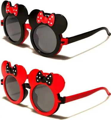 Designer Childrens Sunglasses Kids Girls Mouse Ears Retro Flip Up Black Uv400 • £9.99
