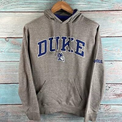 Mens Old Varsity Brand Duke Blue Devils Hoodie Size Medium Grey • £29.99