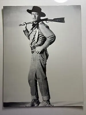 Vintage Western Cowboy John Wayne With Gun Full Length 11x17 Reprinted B/W • $12.65