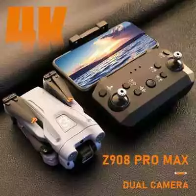 Compact 4K Drone: WiFi FPV Obstacle Avoidance Brushless Motor RC Quadcopter • £39.99