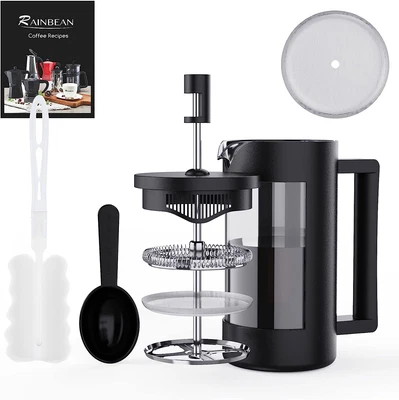 £17.99 • Buy Cafetiere Coffee Press 2 Cups/350Ml, Glass French Press Coffee Maker - 3 Level F
