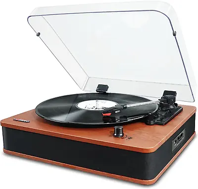 Bluetooth Record Player Versatile Turntable With Speakers LP Player With USB/TF • £114.47