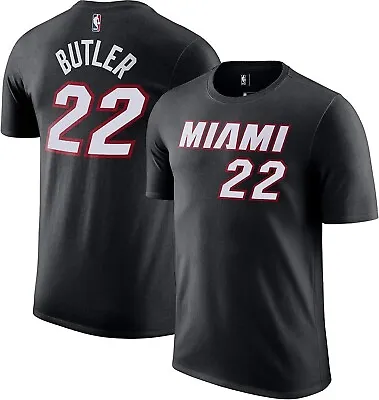 Jimmy Butler Miami Heat Black Youth 8-20 Name & Number Performance T-Shirt • $29.99