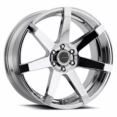 22  Vision Street 9042 Sultan Chrome Wheel 22x9.5 6x135 Rim 25mm For Ford Lincol • $458