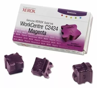 Xerox 108R00661 WorkCentre C2424 Magenta Solid Ink - (3 Pack) IN BOX • £19.95