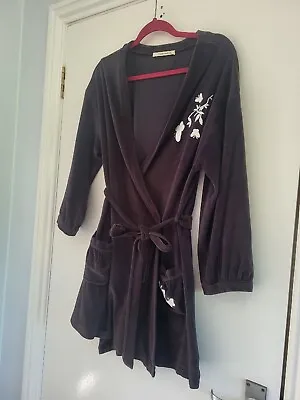 £2.50 • Buy Ladies Grey Butterfly Dressing Gown Short Size 8-10