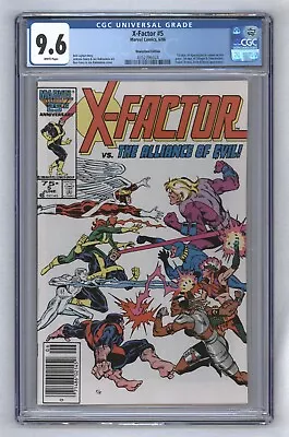 X-Factor #5 1st App Apocalypse In Cameo Newsstand Variant 1986 CGC 9.6 • $75