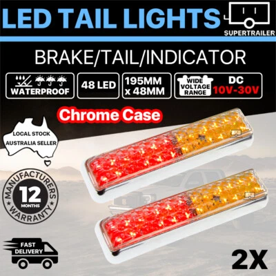 $33.07 • Buy 2X Trailer Lights LED Tail Lights Truck Ute Caravan Indicator 12V 24V Lamp Stop