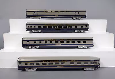 K-Line K-4610A O Baltimore & Ohio 21  Aluminum Passenger Cars (Set Of 4) EX • $1110.99