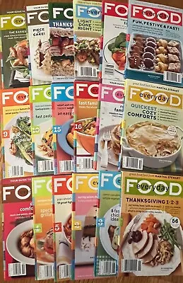 Everyday Food From The Kitchen Of Martha Stewart Mags Lot Of 18 From 2003-2012 • $29.99