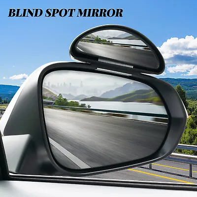 $17.99 • Buy 2x Car Blind Sport Mirror Towing Reversing Side Rear View Driving Convex Mirror