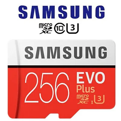 Samsung Evo Plus 256GB Micro SD Card SDXC Class 10 U3 Memory Card For Camera Tab • £8.99
