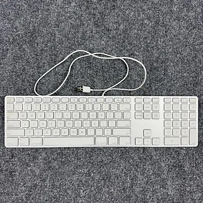 OEM Apple Keyboard White Grey A1243 Wired Mac Standard USB Numeric Keypad • $29.99