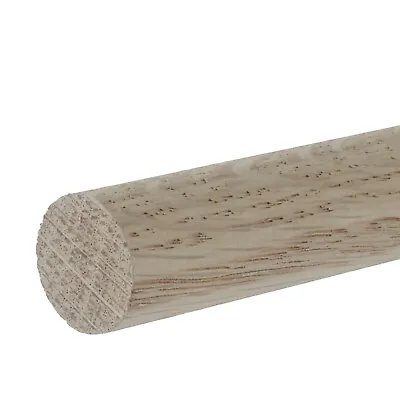 Solid Oak Dowel Beading 0.9m | Round Doweling | 20mm 25mm 30mm | Pack Of 10 • £36.85