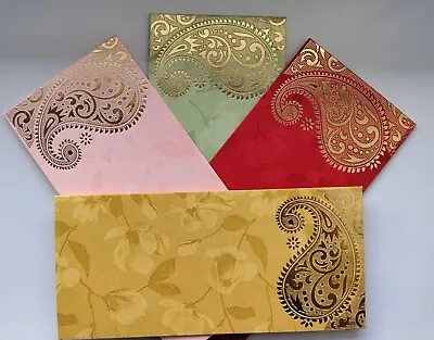 10xColored Luxury Designer FANCY ENVELOPE GIFT WEDDING MONEY For OCCASION Uk • £3.99