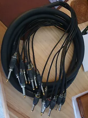 £98 • Buy Recording Snake Multicore Cable Eight Channel Hi Definition, Gold Tips 3m HOSA