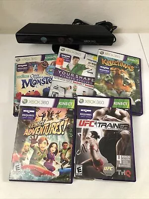 Xbox 360 Kinect Sensor Bundle With 5 Games Sesame Street Ext • $35