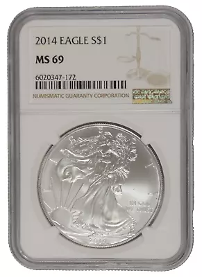 2014 American Silver Eagle NGC MS69 • $39.99