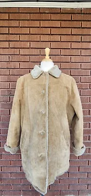 Eddie Bauer Leather Beige  Jacket • $45