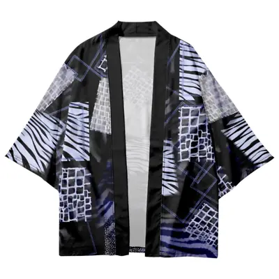 Men Kimono Loose Coat Japanese Jacket Yukata Haori Retro Cardigan Outwear Casual • $21.28