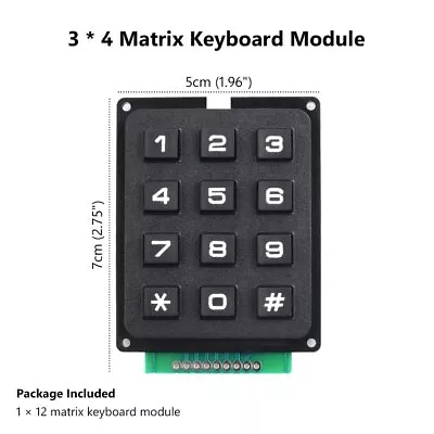 3x4 Matrix Array 12 Keys Switch Keypad Keyboard Module For MCU Arduino 4x3 • $4.65