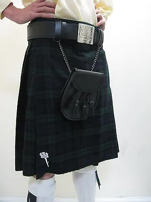 Black Watch Tartan Scottish Kilt   Waist Sizes 30 - 54 • $44.95