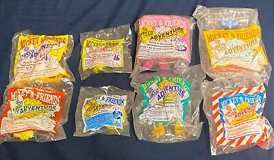 1993 McDonald's Mickey And Friends Epcot Adventure Happy Meal Toys Set Of 8 • $24.96