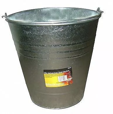 9ltr Galvanised Steel Bucket • £4.09