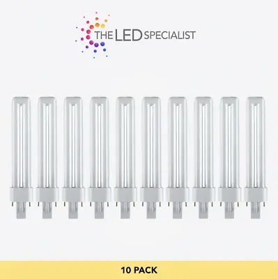 10x 11W G23 2 Pin Low Energy CFL PL-S PLS Stick Light Bulb 3500K Cool White Lamp • £15.99