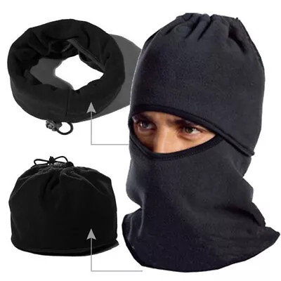 Windproof Balaclava Fleece Hat Thermal Full Face Mask Neck Warmer Cap For Men • $2.99