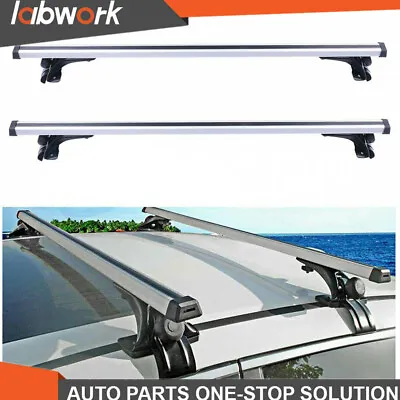 Labwork Roof Rack Cross Bar 48  Car Top Luggage Cargo Carrier W/ 3 Kinds Clamp • $54.93