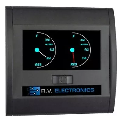 Black Double Lcd Water Tank Level Indicator Gauge Lcd0196 Caravan Jayco Rv Parts • $108.95