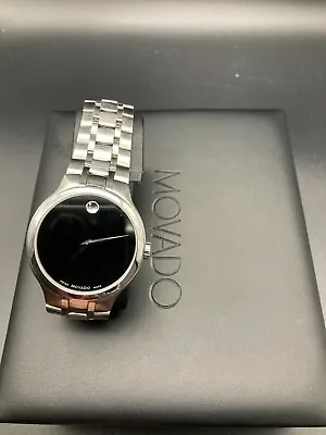 Movado Museum Classic Sapphire Crystal Black Dial Stainless Steel Quartz • $299