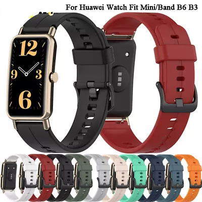 16mm Wristband For Huawei Watch Fit Mini Silicone Strap Talk Band B3 B6 Bracelet • $5.83