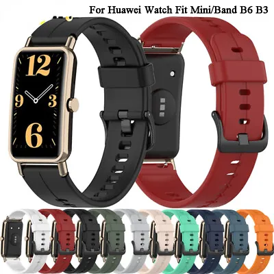 Silicone Strap For Huawei Watch Fit Mini Talk Band B3 B6 Bracelet Wristband 16mm • $4.56
