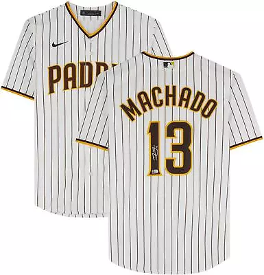 Manny Machado San Diego Padres Autographed White Nike Replica Jersey • $349.99