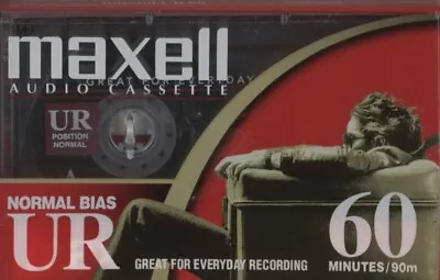 Maxell UR Blank Audio Cassette Tape Sealed 60 Minutes Normal Bias • $7.99