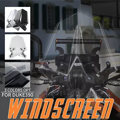 Windscreens W/ Mounting Bracket Fly Screen Shield Deflector For KTM DUKE 125 390 • $39.99