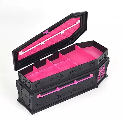 Monster High - Draculaura - Dead Tired - Pink Casket Coffin Bed Jewelry Box Only • $37.49