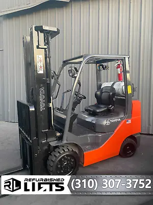 TOYOTA 8FGCU30 3 Stage Sit Down Propane LPG Cushion Tire Forklifts LOW HOURS! • $19950