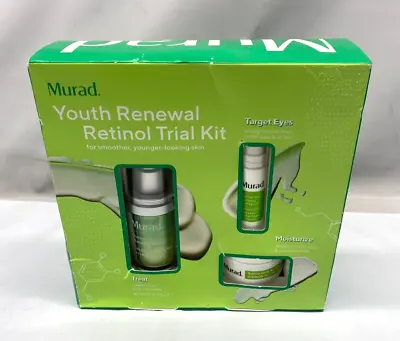 Murad Youth Renewal Retinol Trial Kit 3 Piece Set - Minor Box Damage • $44.99