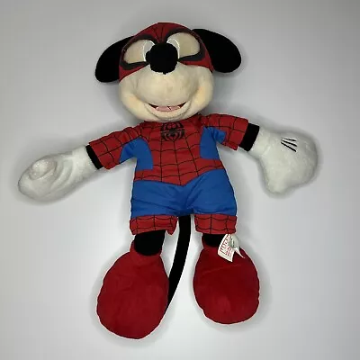 Mickey Mouse Spiderman Marvel Superhero Squad Disney Plush Doll Stuffed 2013 • $34.99