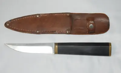 Vintage  Hackman Tapio Wirkkala  Pukka Knife & Leather Sheath 4  Blade 8.75  Oal • $309.99