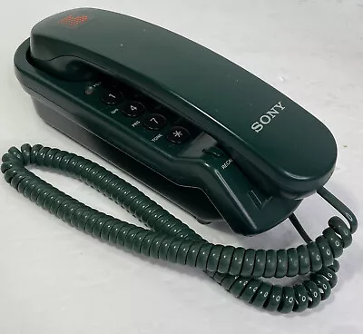 Sony IT-B3 Forest Green Corded  Push Button Land-Line Telephone Tested • $20